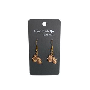Handmade Bronze Mitten Earrings